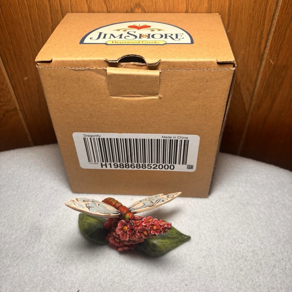 Jim Shore Heartwood Creek Mini Dragonfly Figurine 4031230 Enesco 2012 With Box